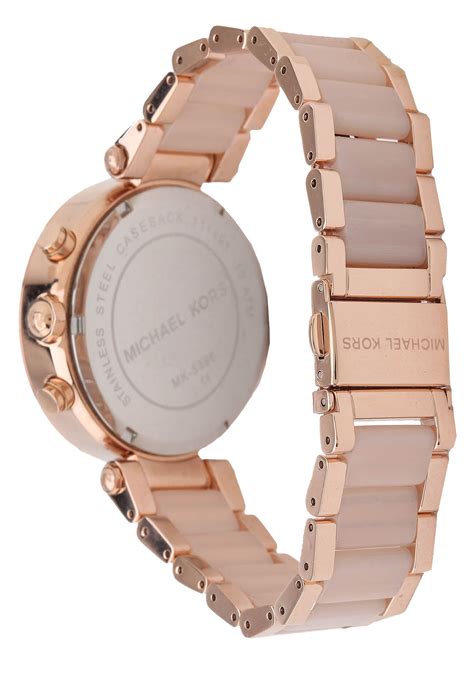 michael kors mk5896 ladies parker two tone chronograph watch|Michael Kors chronograph.